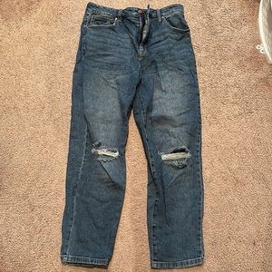 Celebrity pink high rise wide leg jeans